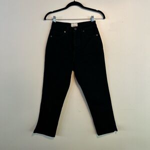 Reformation black capri denim pants